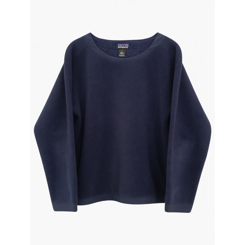 Patagonia Women's Navy Blue Pullover Fleece Sweatshirt